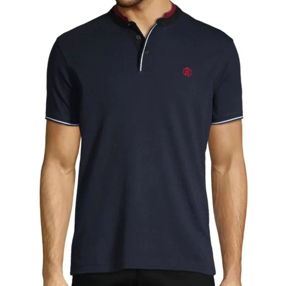 Roberto Cavalli - medium navy polo shirt